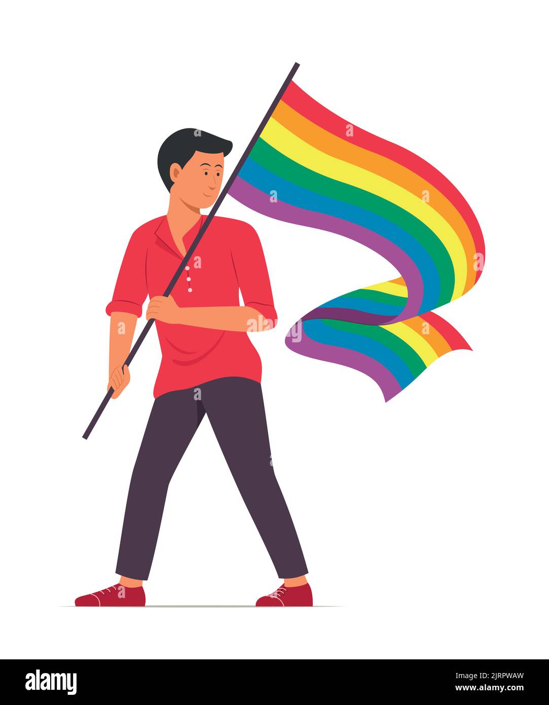 Drapeau lgbtqia Banque d'images vectorielles - Alamy