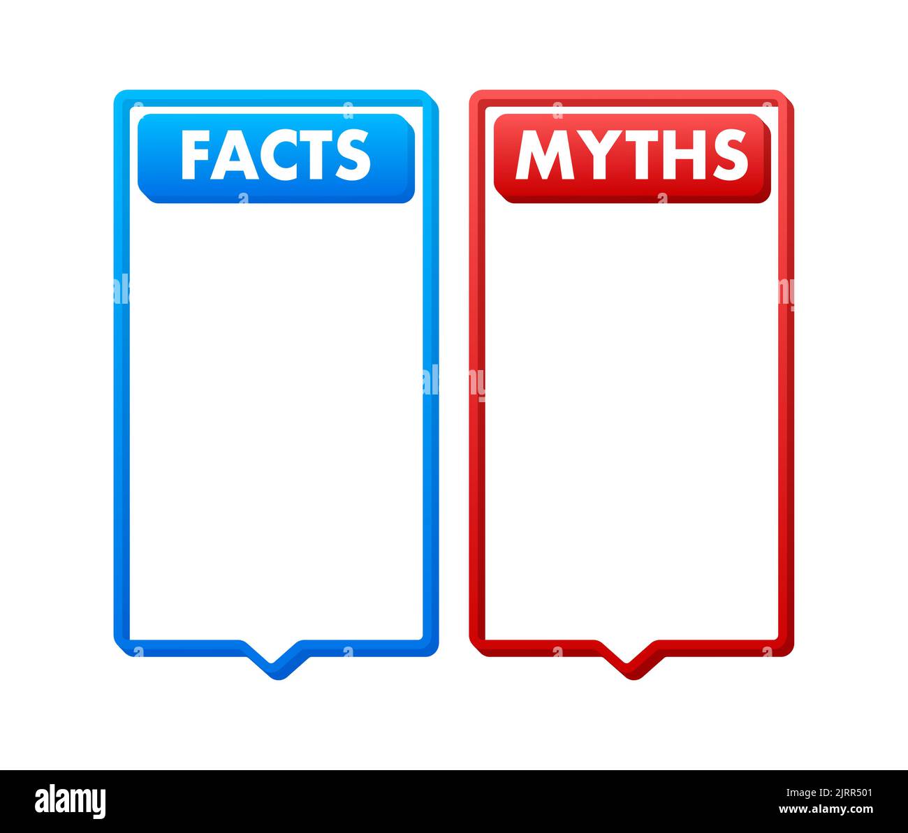 Mythes faits. Des faits, un design parfait pour toutes les fins. Illustration du stock vectoriel. Illustration de Vecteur