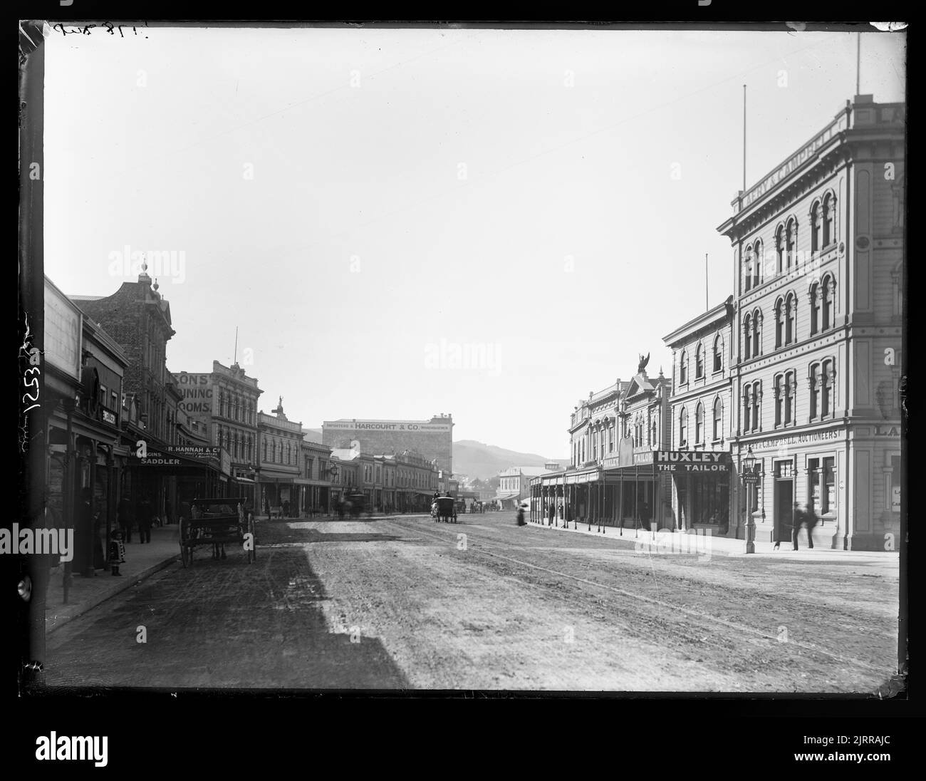 Lambton Quay et Panama Street, Wellington Banque D'Images