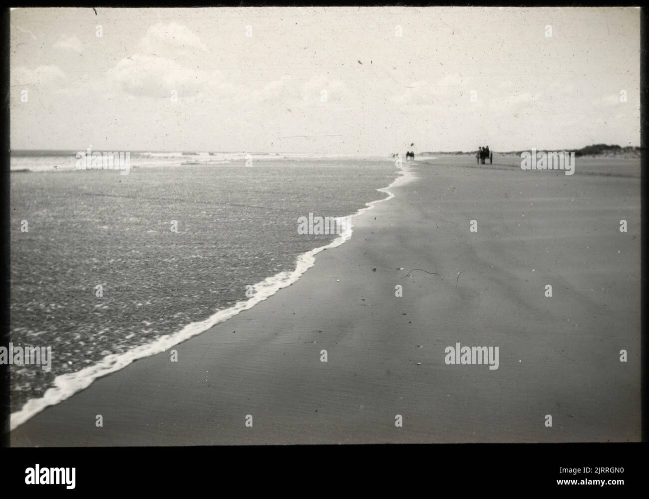 Surf line, Hokio Beach, Horowhenua ...., 19 janvier 1923, Île du Nord, Par Leslie Adkin. Don de la famille Adkin, 1997. Banque D'Images