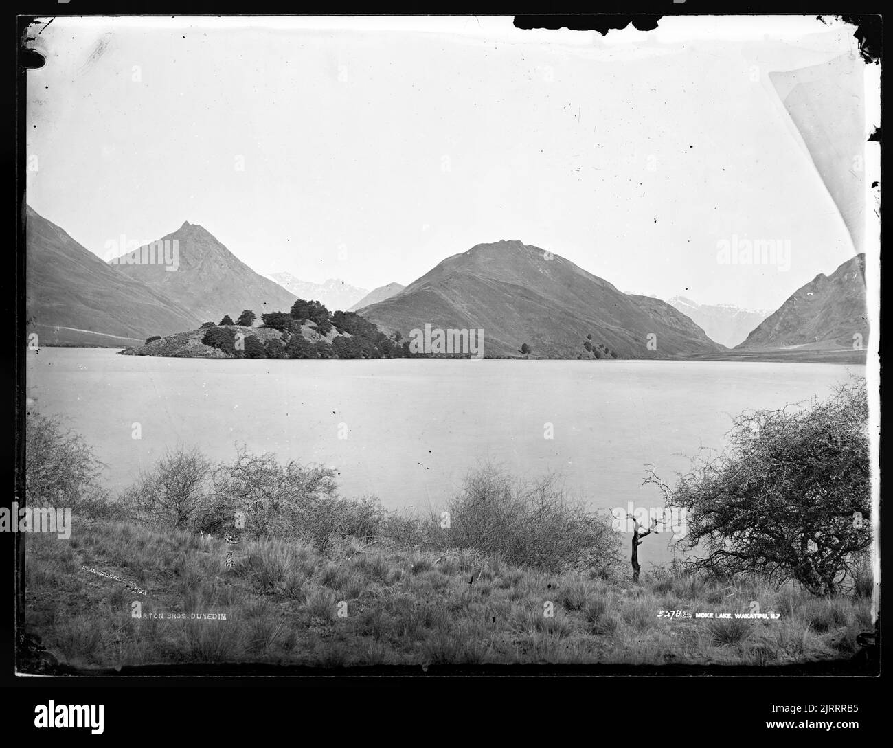 Lac Moke, Wakatipu, Nouvelle-Zélande, 1878-1880, Wakatipu, Lake, par William Hart, Hart, Campbell & Co Banque D'Images