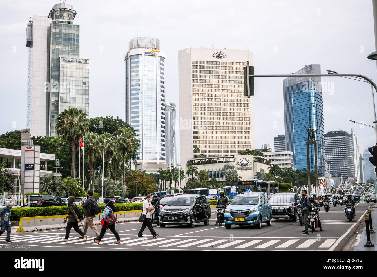 La vie à Jakarta Banque D'Images