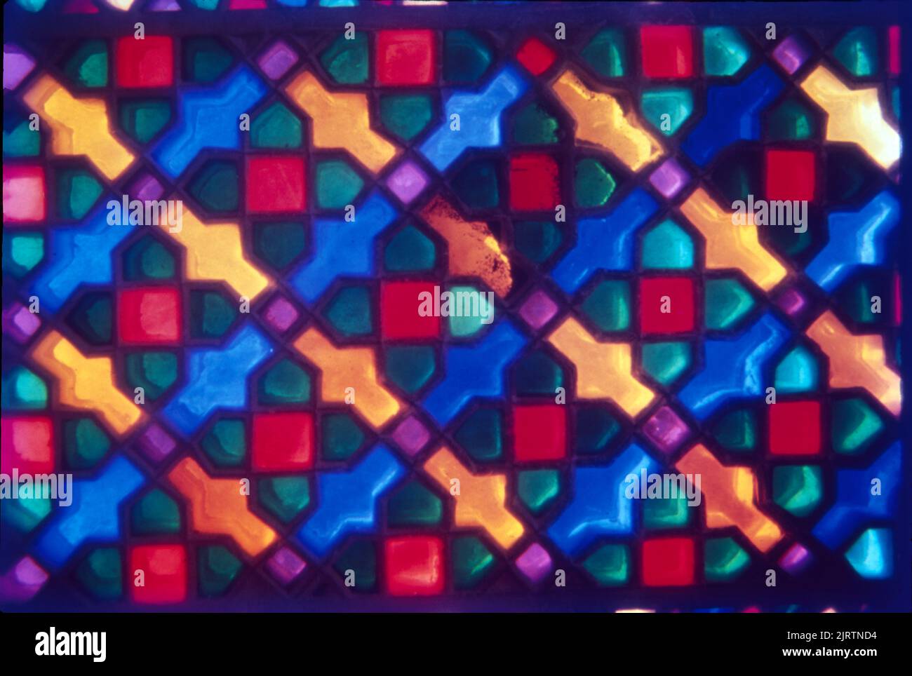 Vitraux à Jodhpur Haveli, Rajasthan, Inde Banque D'Images