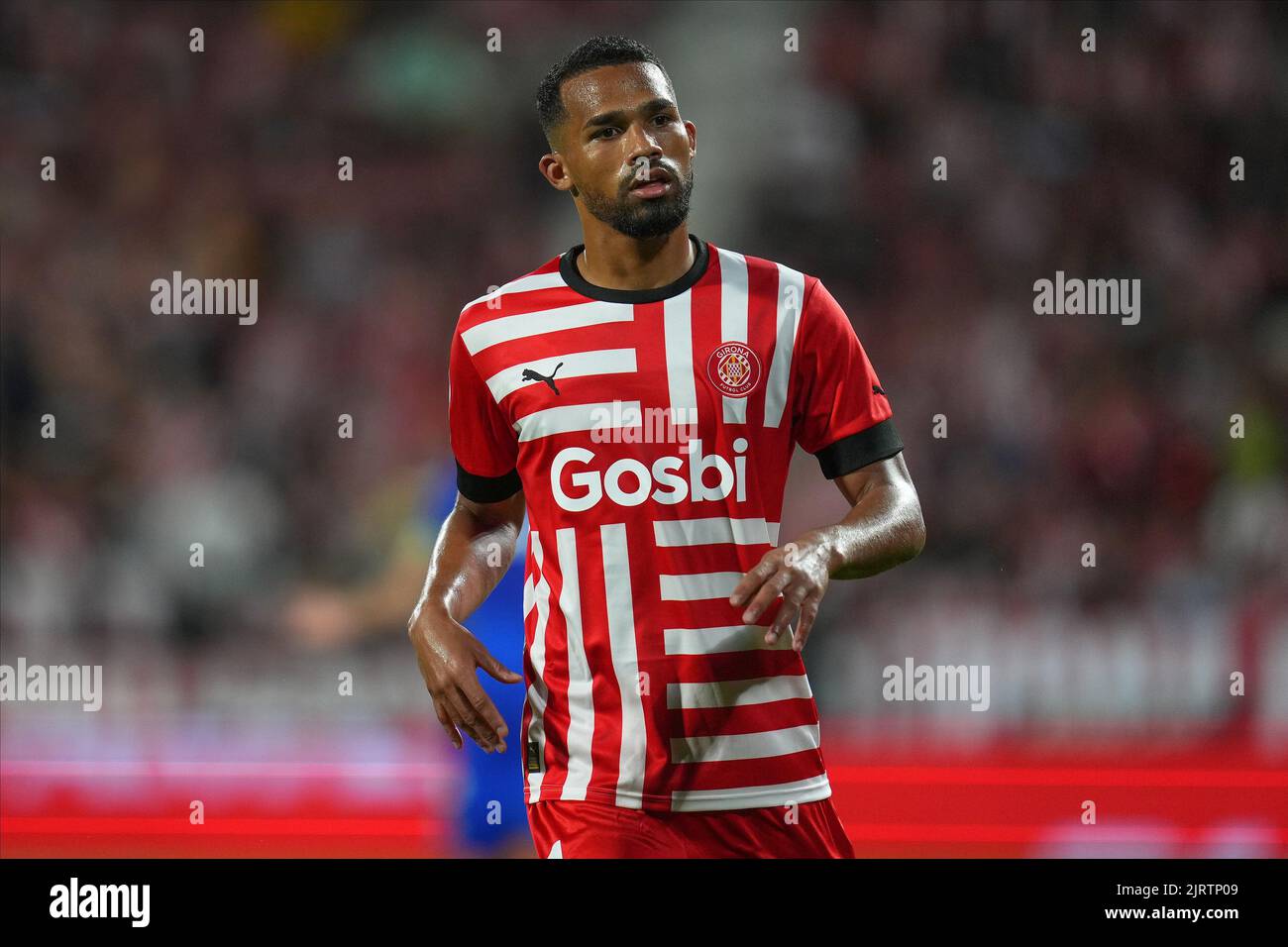 Yangel Herrera de Girona FC pendant le match de la Liga entre Girona FC ...