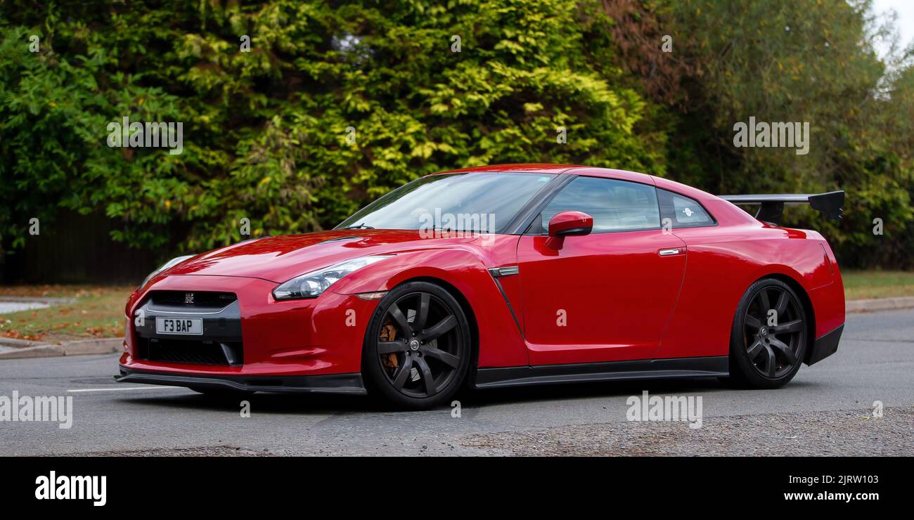 Nissan GT R rouge 2009 3799 cc Banque D'Images