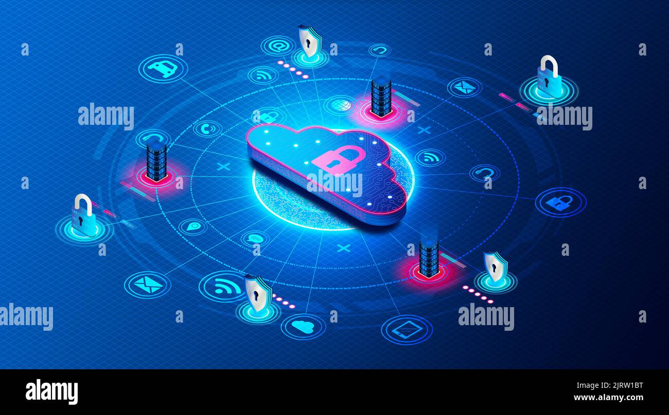 Concept de sécurité IoT - logiciel de sécurité Internet des objets - Solutions de cybersécurité pour protéger les périphériques intelligents et les concentrateurs centralisés d'Unwante Banque D'Images