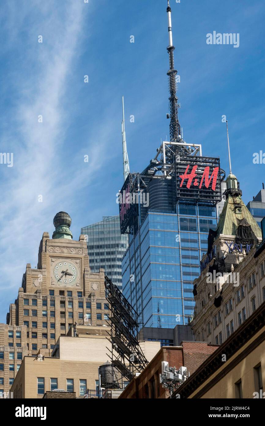Vue sur Paramount Building, 1501 Broadway, New York City, USA, 2022 Banque D'Images