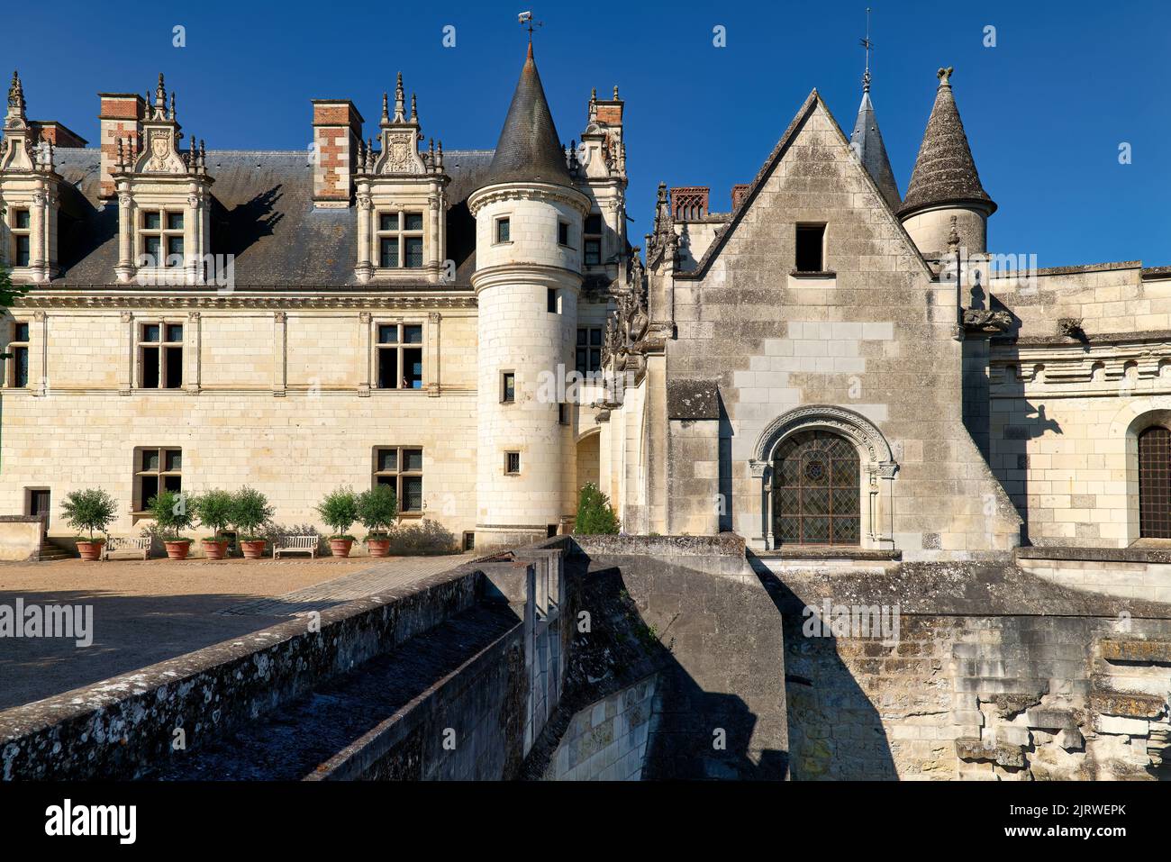 Château d'Amboise France. Banque D'Images