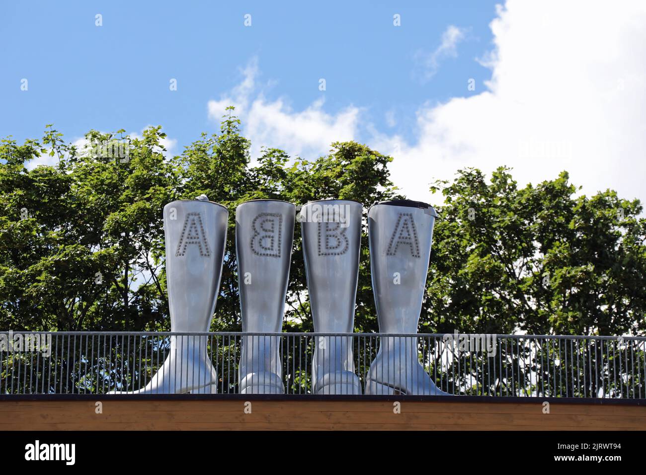 ABBA le Musée à Djurgarden à Stockholm Banque D'Images
