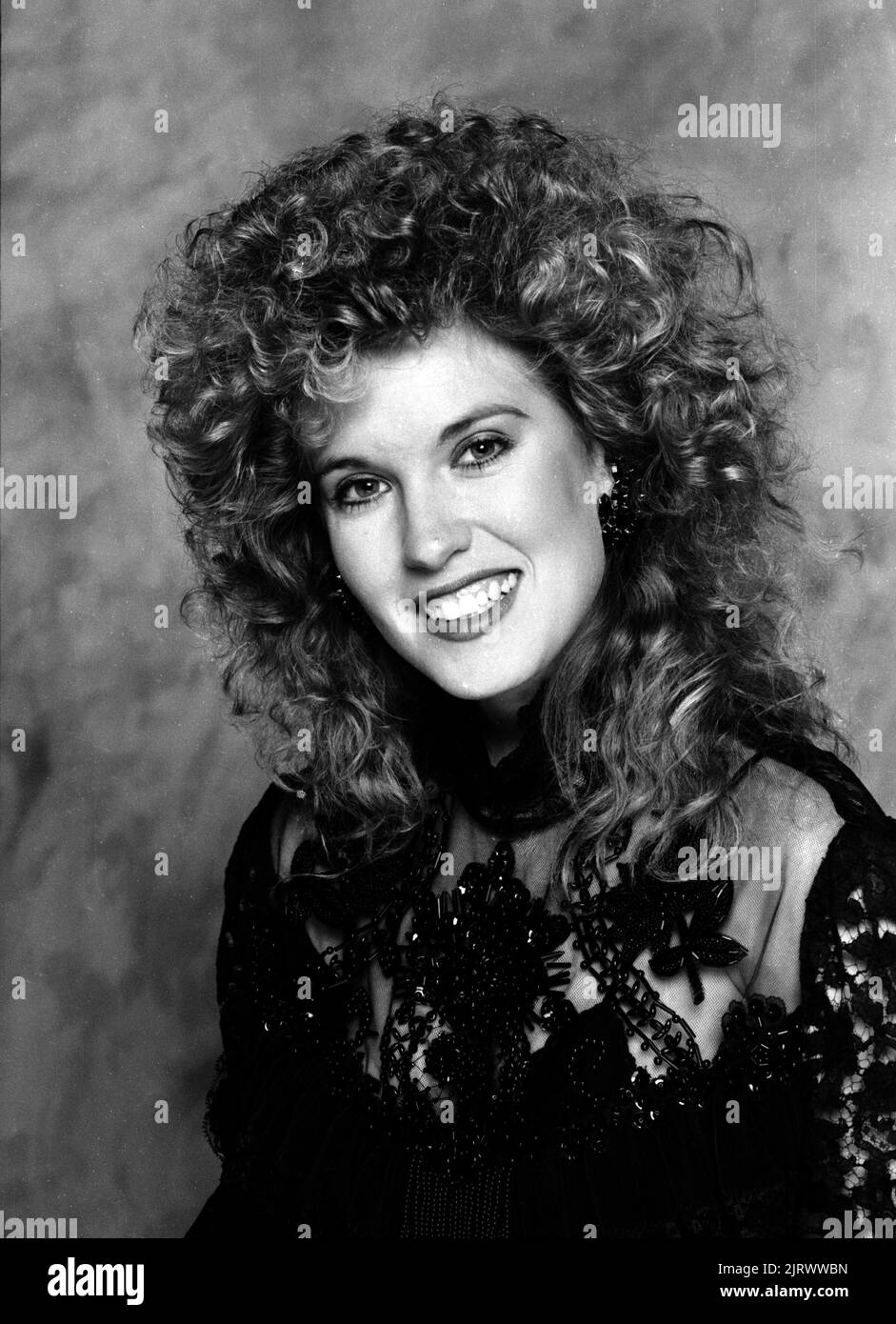 Portraits de Carrie McDowell à American Bandstand, 1985 crédit : Ron Wolfson / MediaPunch Banque D'Images