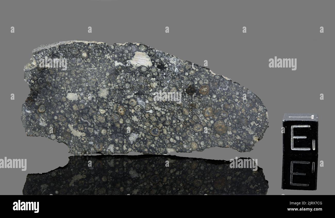 ALLENDE - Automne 8 février 1969, Chihuahua, Mexique. Chondrite carbonée CV3. Masse totale de 2 tonnes. Banque D'Images ALLENDE - Automne 8 février 1969, Chihuahua, Mexique. Chondrite carbonée CV3. Masse totale de 2 tonnes. Banque D'Images