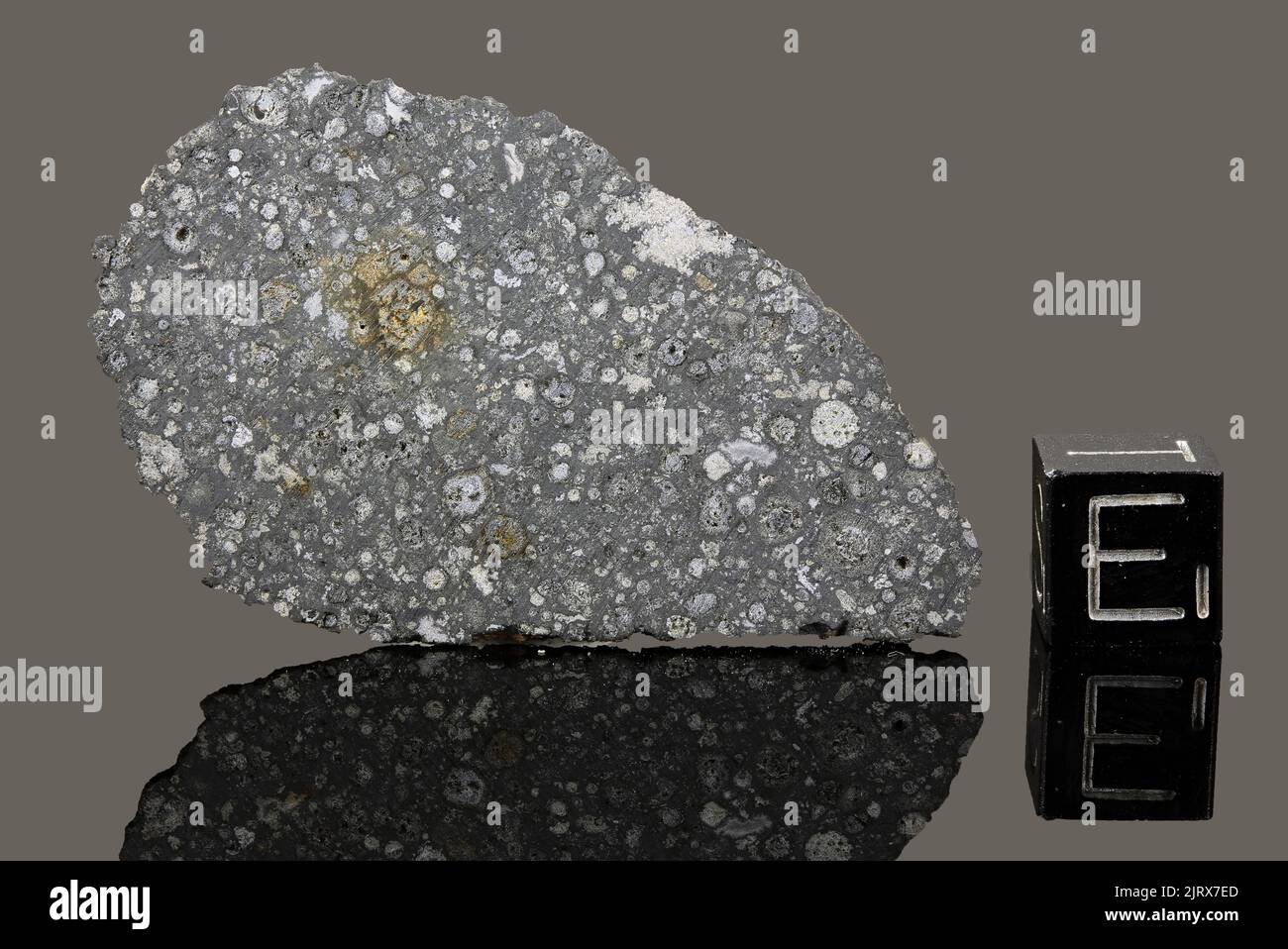 ALLENDE - Automne 8 février 1969, Chihuahua, Mexique. Chondrite carbonée CV3. Masse totale de 2 tonnes. Banque D'Images ALLENDE - Automne 8 février 1969, Chihuahua, Mexique. Chondrite carbonée CV3. Masse totale de 2 tonnes. Banque D'Images