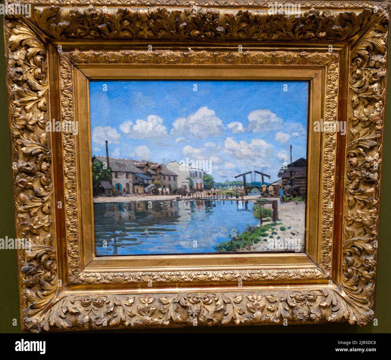 Paris, France - Art historique français, peintures modernes, paysages, à l'intérieur du Musée d'Orsay, peintures impressionnistes Banque D'Images