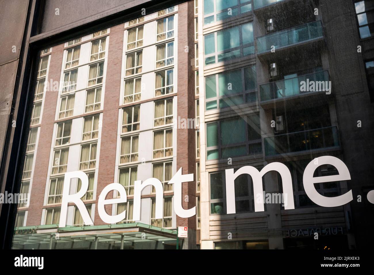 Espace de vente au détail à louer à Chelsea, à New York, jeudi, 18 août 2022. (© Richard B. Levine) Banque D'Images