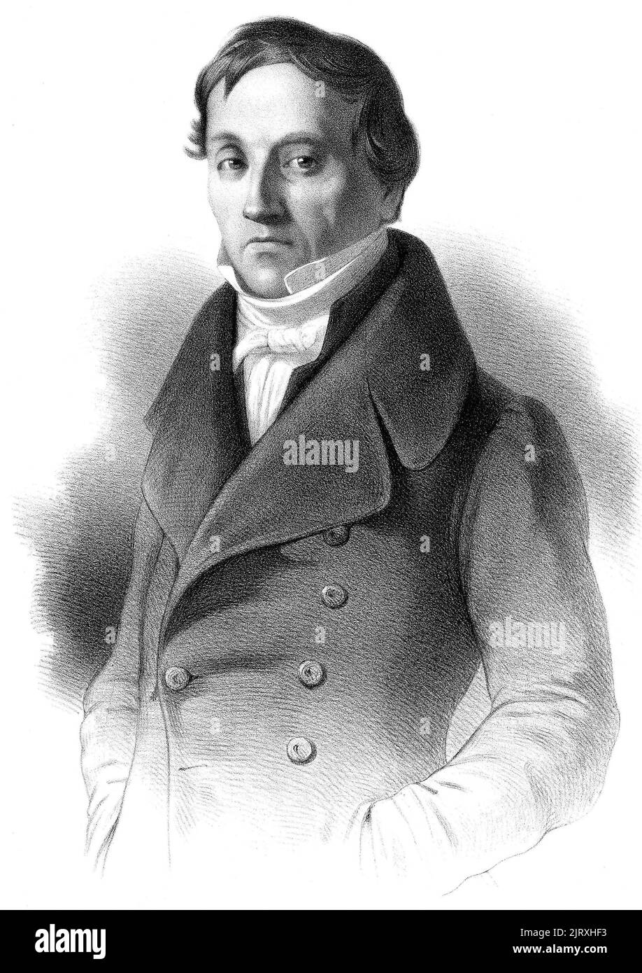 KARL ERNST von BAER (1792-1876) scientifique et explorateur allemand Banque D'Images