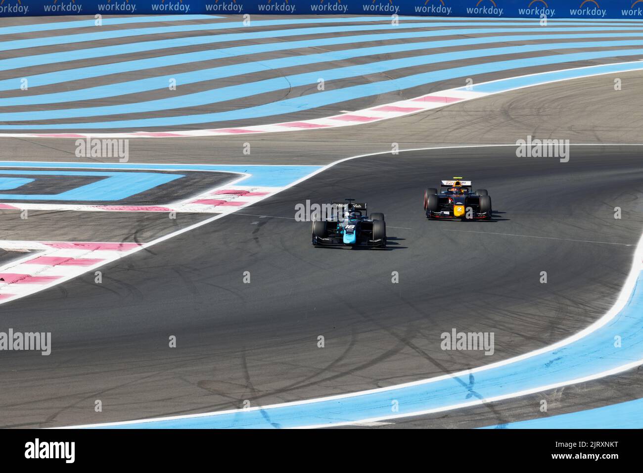 Cours F2 GP FRANCE 2022, le Castellet, FRANCE, 24/07/2022 Florent 'MrCrash' B. Banque D'Images