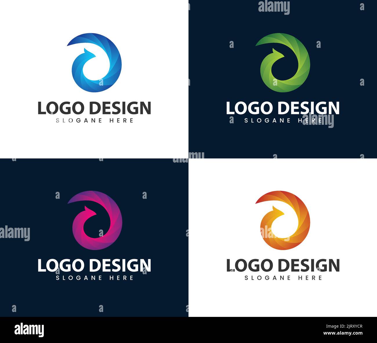 logo phoenix bird logo phoenix. concept simple et créatif du logo phoenix bird circle Illustration de Vecteur