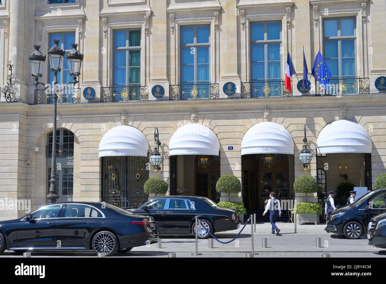 L'élégant Ritz Paris est l'un des 10 hôtels Palace de la capitale française, Paris FR Banque D'Images