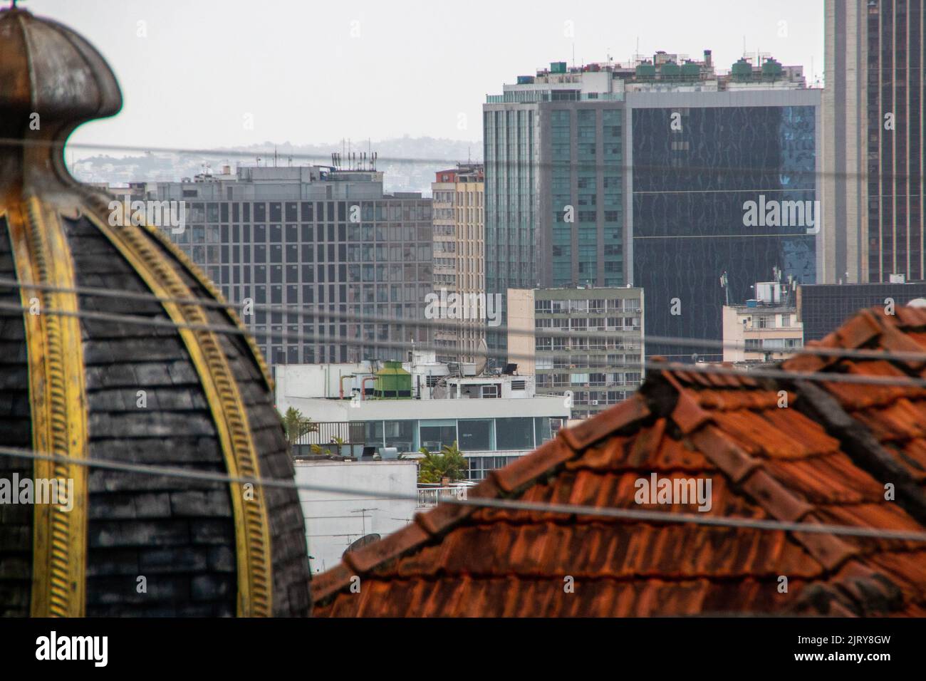 Bâtiments dans le centre-ville de rio de janeiro Brésil. Banque D'Images