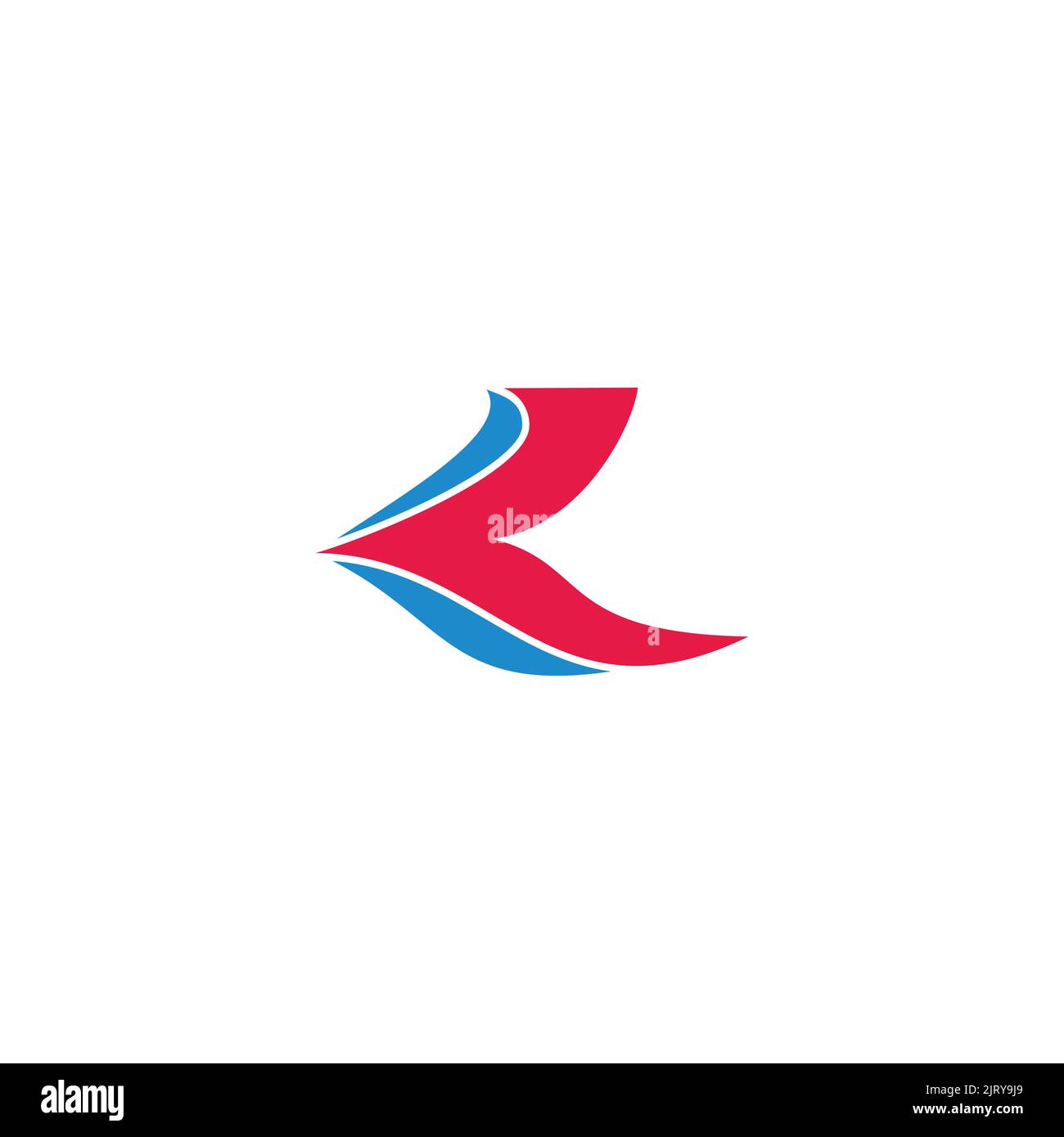 lettre l k flèche simple coloré logo vecteur Illustration de Vecteur