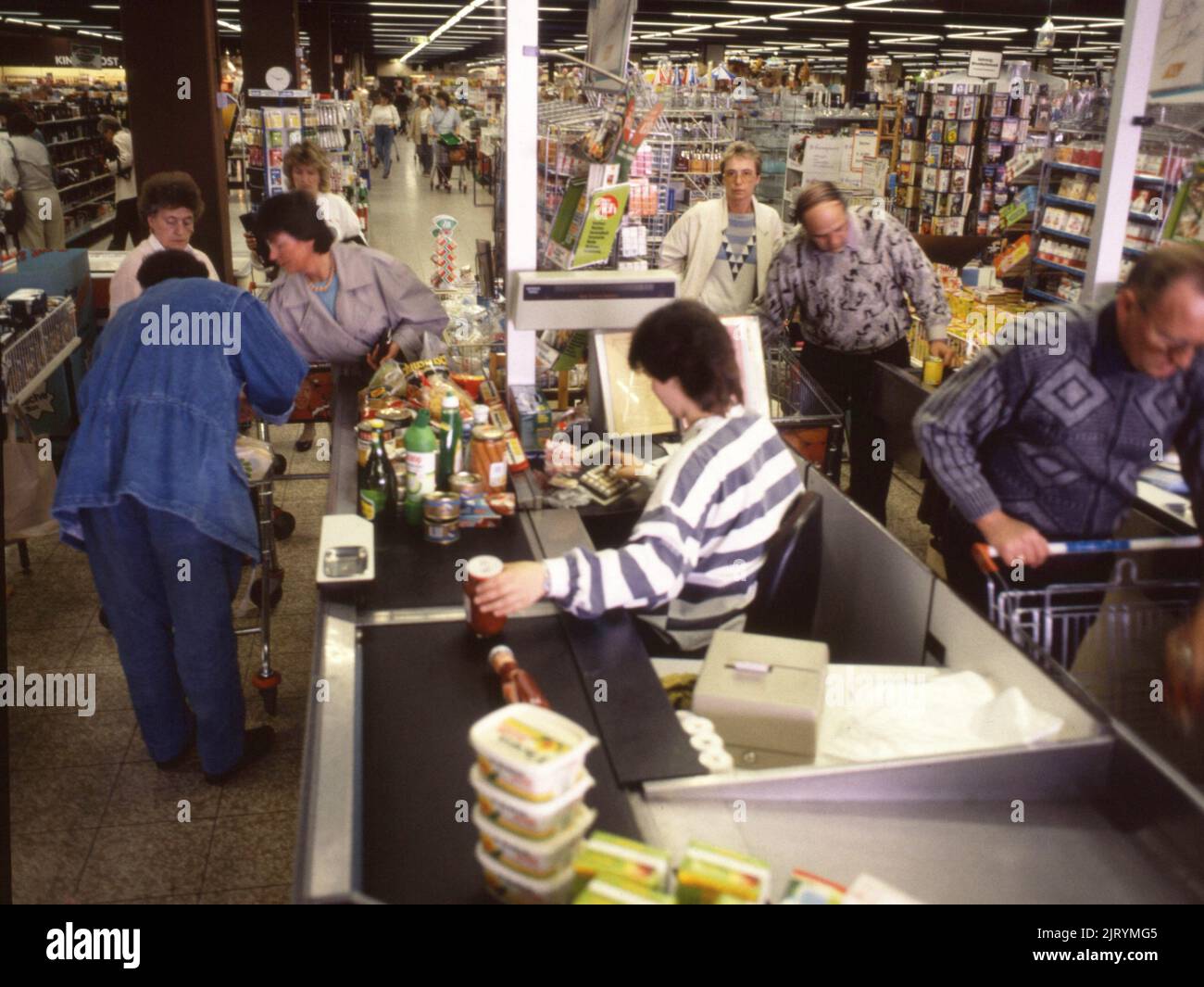 Unna. Supermarché Plaza ca. 1988 Banque D'Images