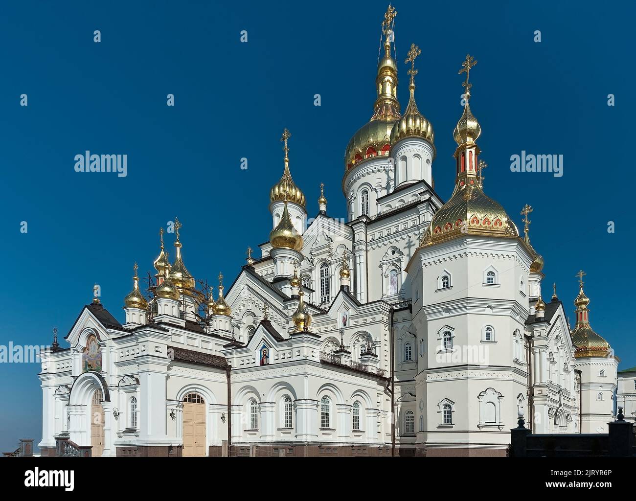 Cathédrale de Transfiguration du Seigneur, Pochayiv Lavra, oblast de Ternopil, Ukraine Banque D'Images