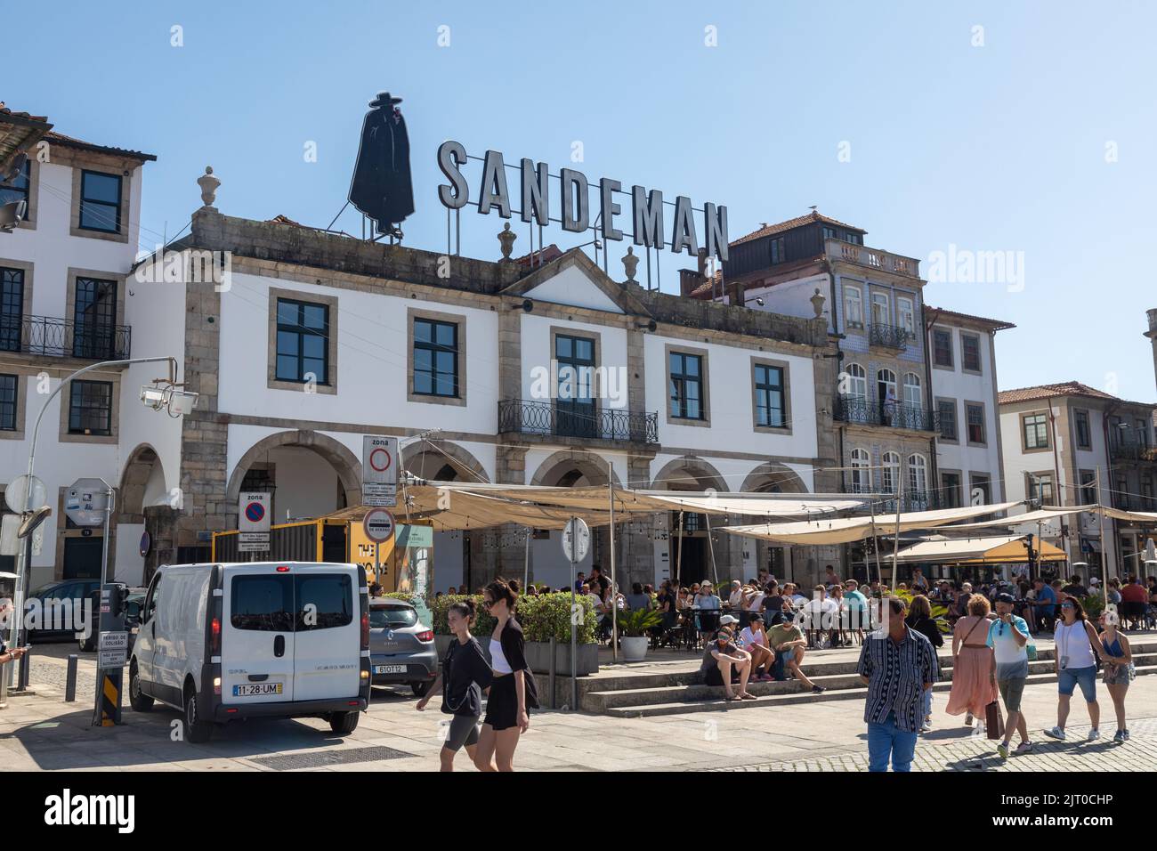 Sandeman Port House Porto Portugal Banque D'Images