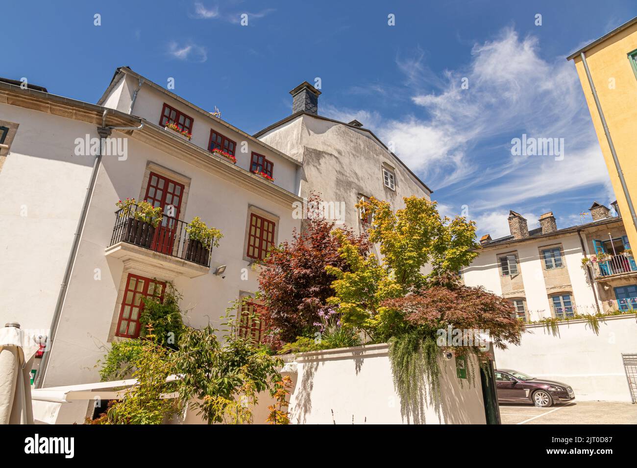 Lugo, Espagne. Le Pazo de Orban e Sangro, l'une des anciennes maisons de palais de la vieille ville Banque D'Images
