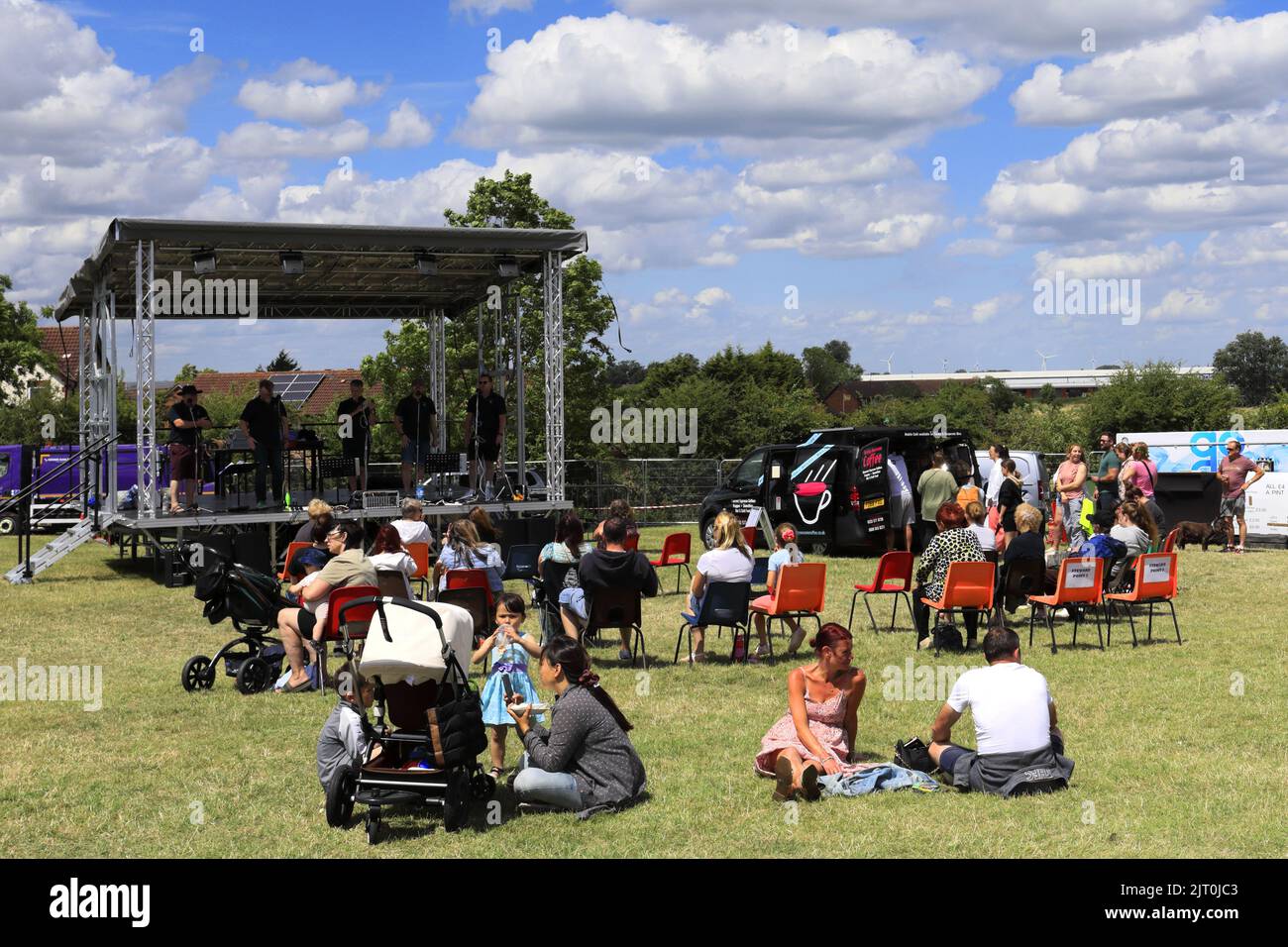 Le festival Big Bash, ville de Whittlesey ; Cambridgeshire ; Angleterre ; Royaume-Uni Banque D'Images