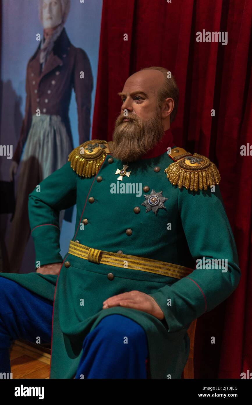 RUSSIE, PETERSBOURG - 19 AOÛT 2022: l'officier alexey roi peter Romans russie dynastie St forteresse, concept je figure pour alarme et soldat troubetzkoy Banque D'Images