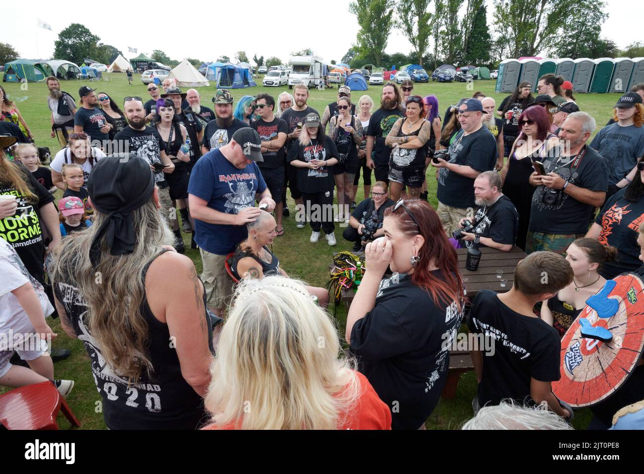 Heavy Metal Music, Heavy Metal Musicians, Beermageddon, Beermageddon Heavy Metal Festival, concert Photography, foules, fans, Festival Photography Banque D'Images