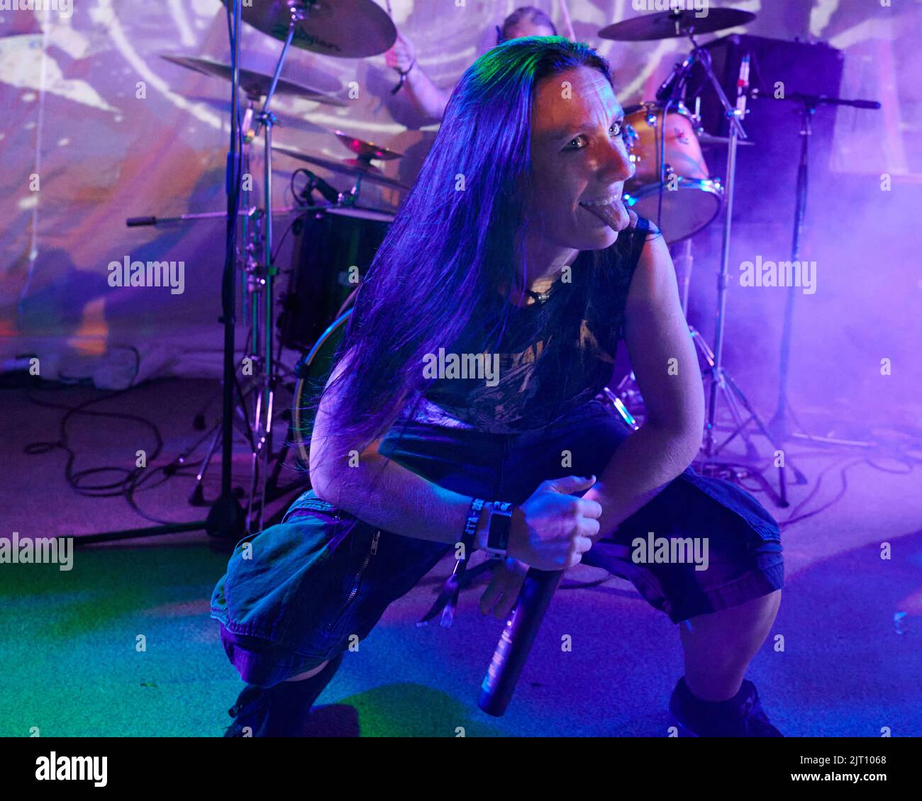 Stoke Prior, Royaume-Uni, 27 août 2022, Bloodyard se déroule au Beermageddon Heavy Metal Festival. Crédit : nouvelles en direct de will Tudor/Alamy Banque D'Images