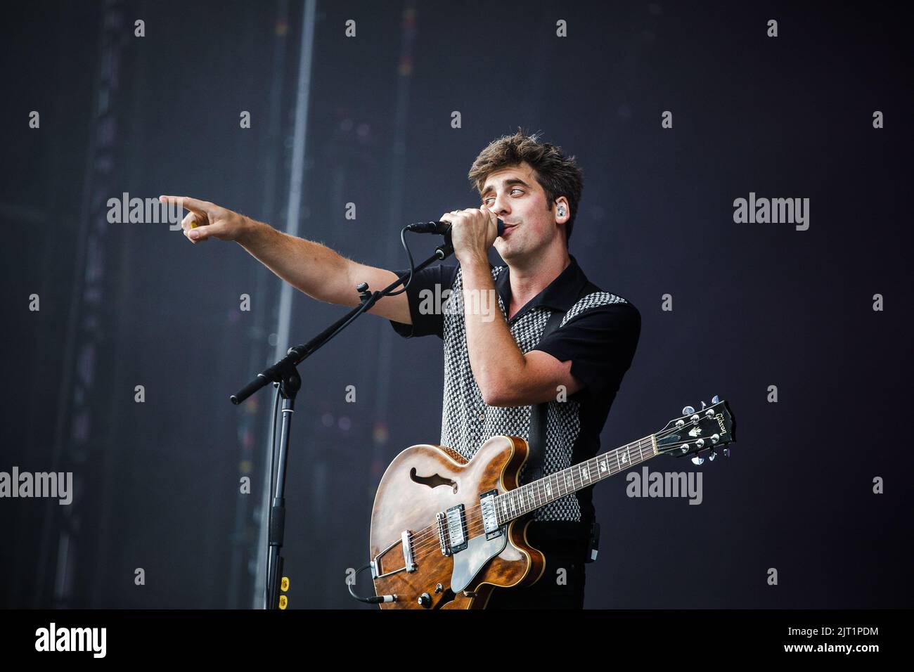Leeds, Royaume-Uni. 27th août 2022. CIRCA Waves se déroule en direct sur scène au Leeds Festival, au Royaume-Uni. Crédit : Andy Gallagher/Alay Live News Banque D'Images