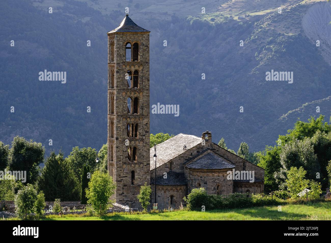 Sant Climent de Taull, une des églises romanes catalanes du Vall de Boi Banque D'Images