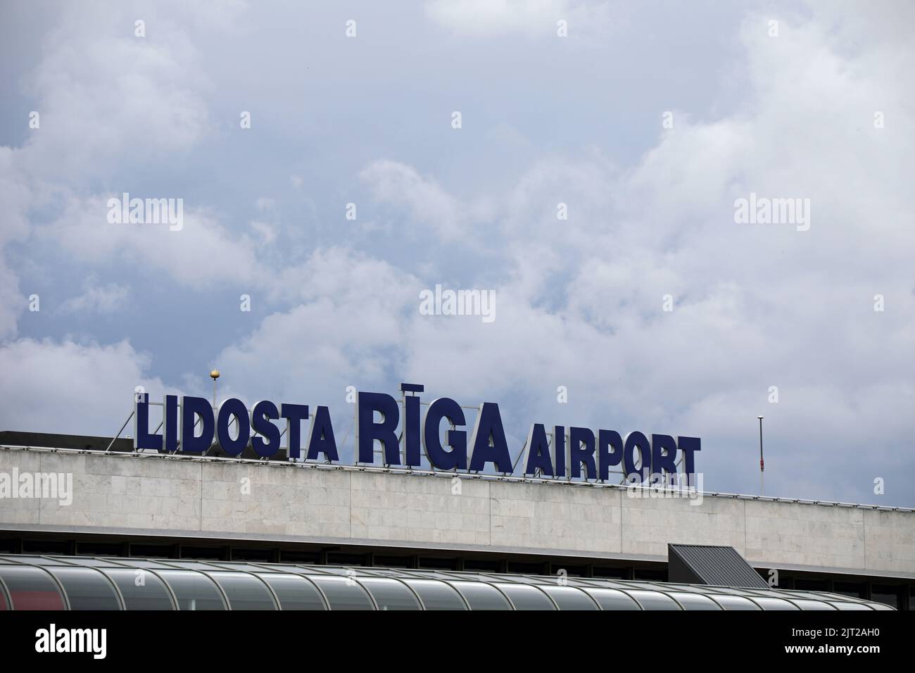 Aéroport international de Riga en Lettonie Banque D'Images