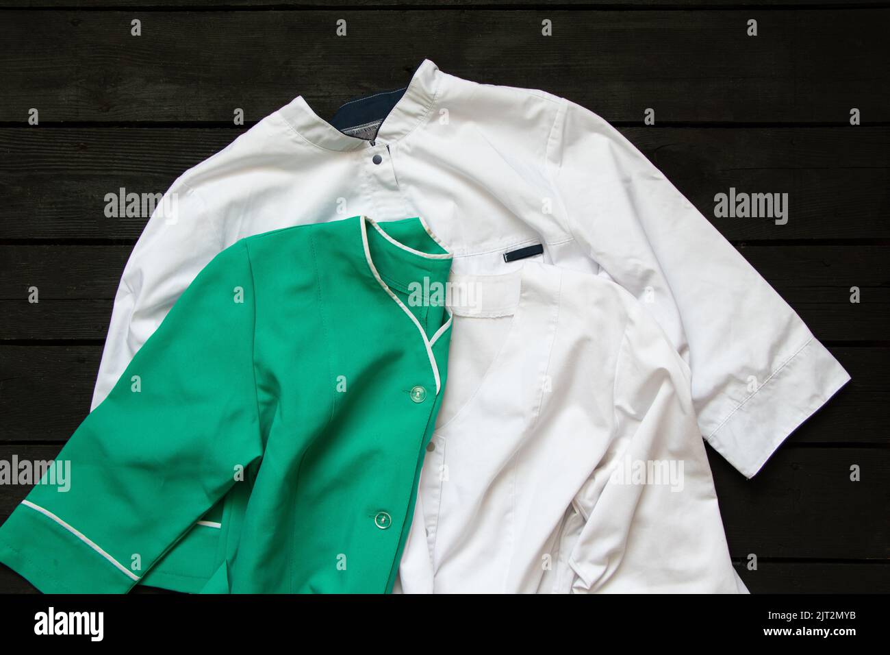 Combinaison médicale d'un étudiant étudiant étudiant pour un médecin en Ukraine, uniforme médical, santé et protection Banque D'Images