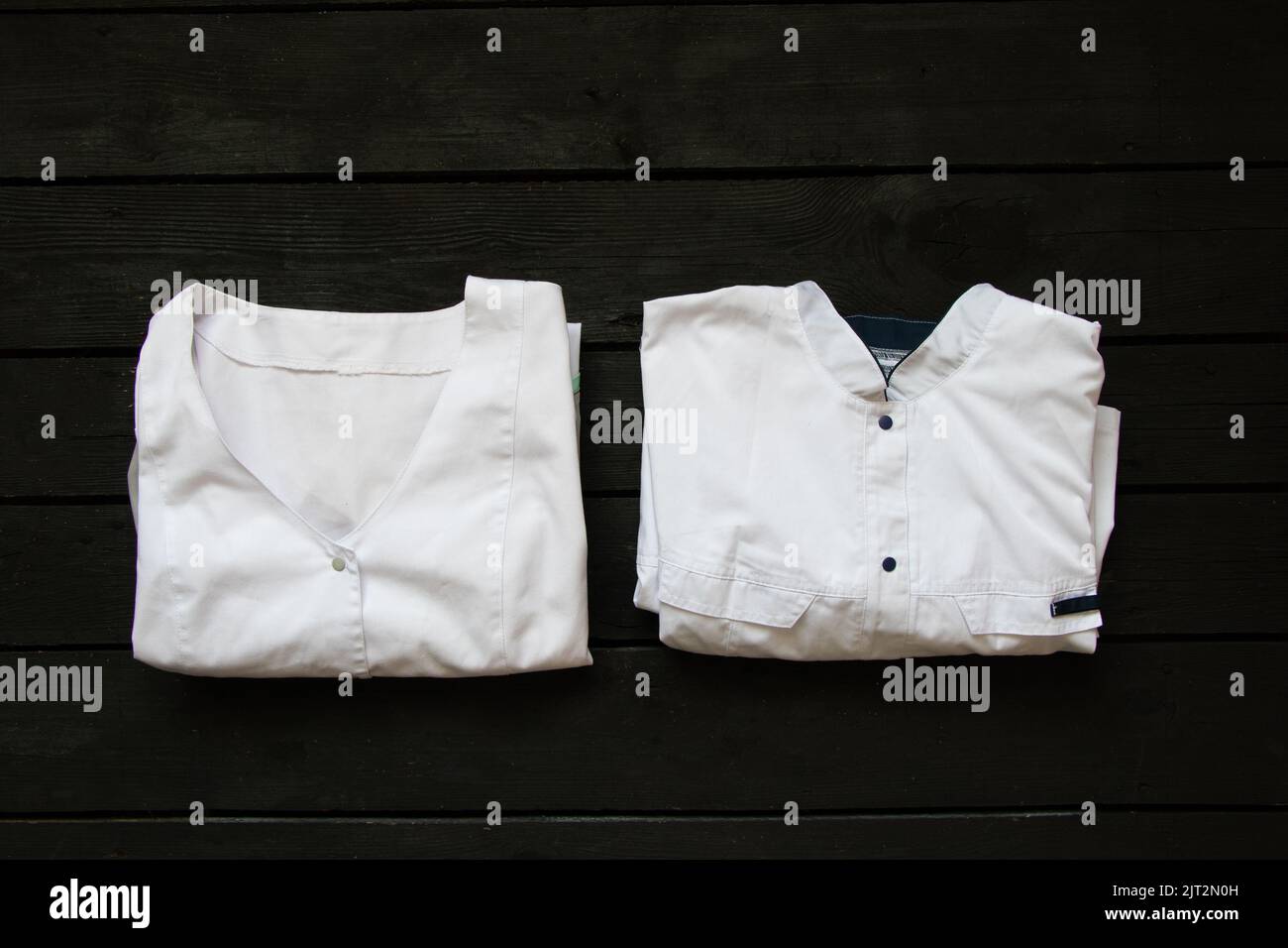 Combinaison médicale d'un étudiant étudiant étudiant pour un médecin en Ukraine, uniforme médical, santé et protection Banque D'Images