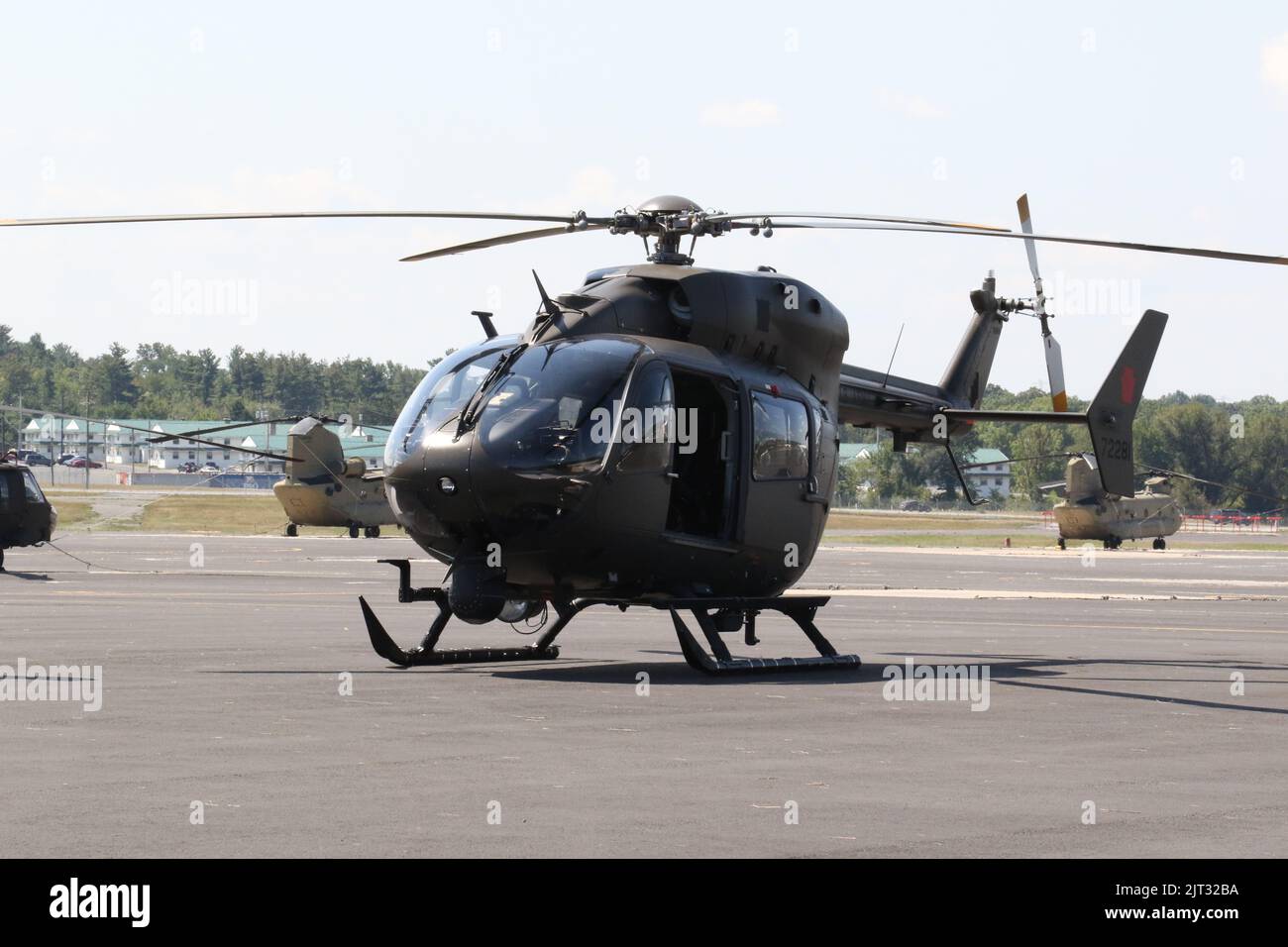 Un hélicoptère UH-72 Lakota à l'aérodrome de l'armée de Muir. Banque D'Images