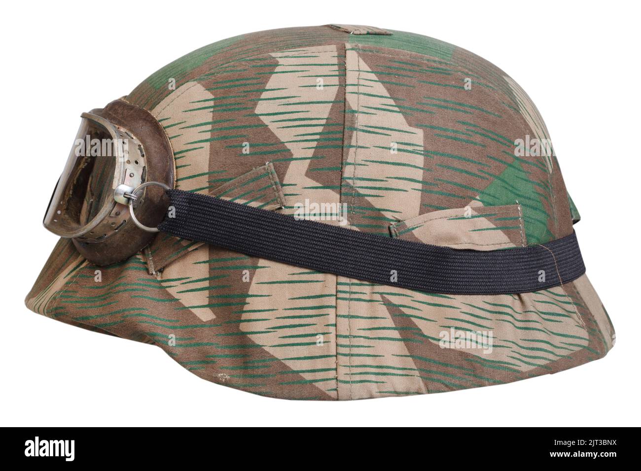 Invasion Stripes Militaria - Casque allemand M35 camouflage texturé 2 tons