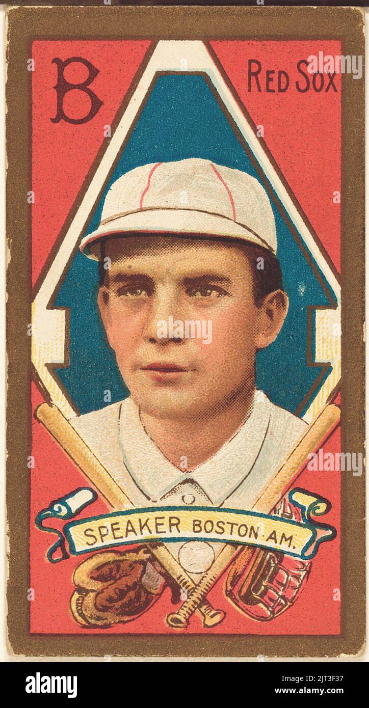 Le Président de tris, Boston Red Sox, carte de base-ball portrait Banque D'Images