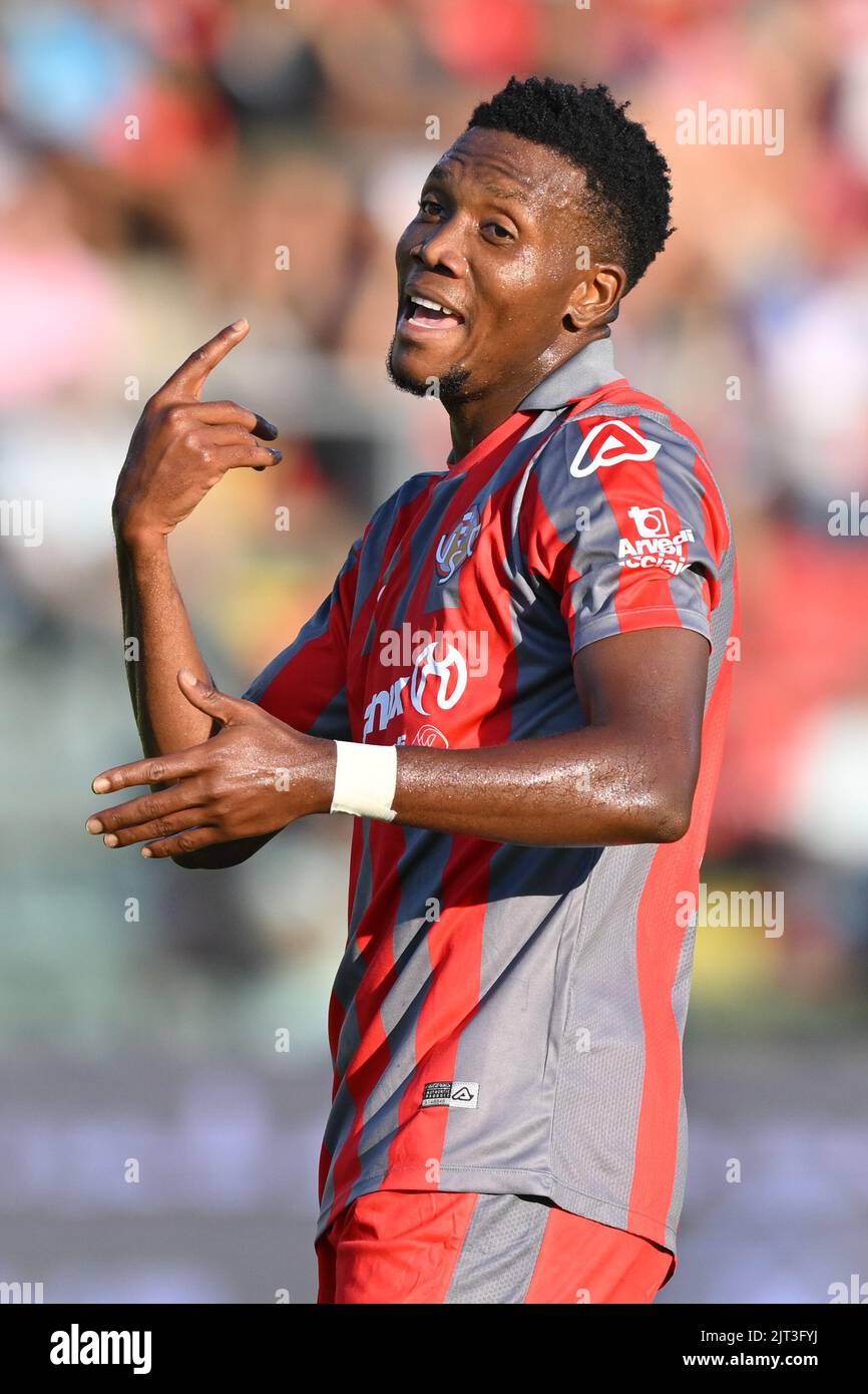 Cremona, Italie. 27th août 2022. Giovannii Zini Stadium, 27.08.22 David Okereke (77 Crémonese) pendant la série Un match entre les États-Unis Cremonese et Torino au stade Giovanni Zini à Cremona, Italia Soccer (Cristiano Mazzi/SPP) Credit: SPP Sport Press photo. /Alamy Live News Banque D'Images