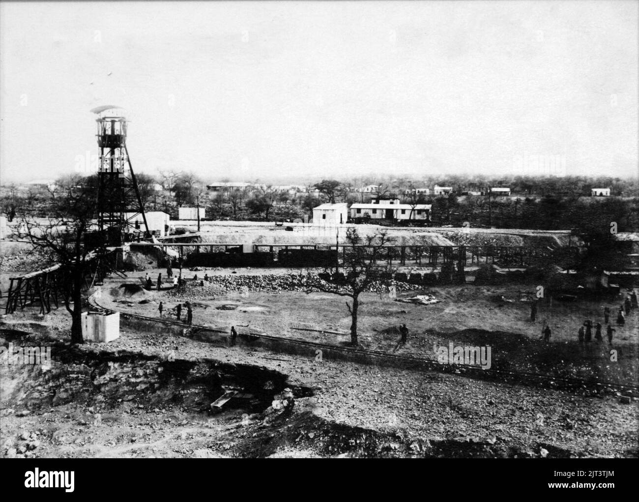 Tsumeb Foerderturm 1908-1914. Banque D'Images