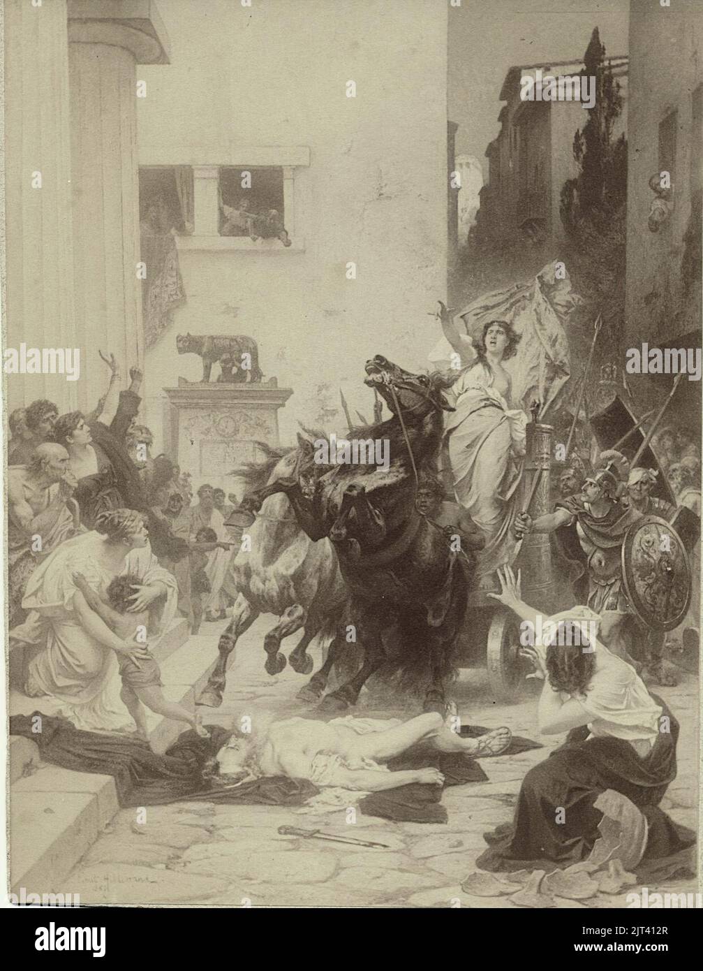 Tullia, Tochter des Servius Tullius. Banque D'Images