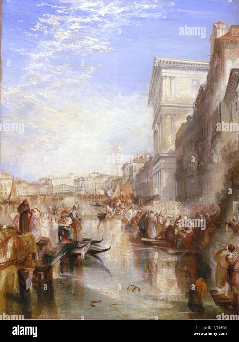 Turner, J. M. W. - le Grand Canal - scène - Une rue à Venise. Banque D'Images