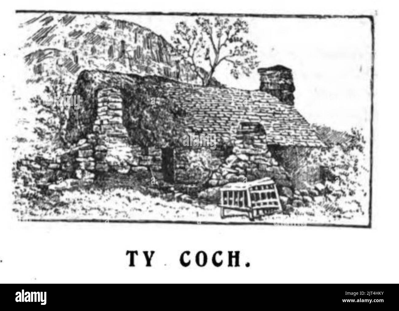 Tŷ Coch. Banque D'Images