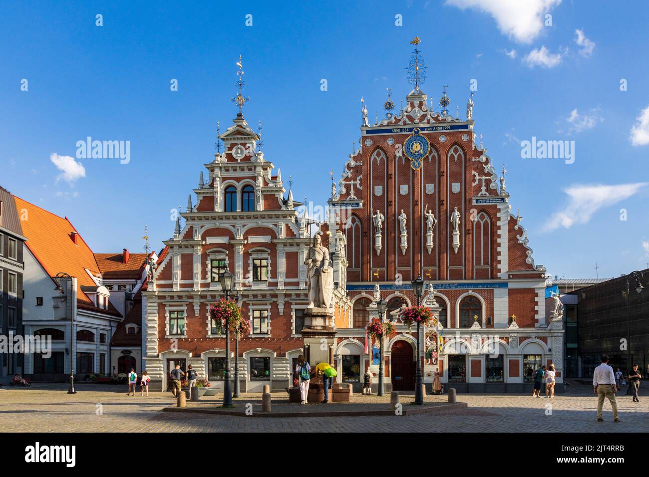 Maison des Blackheads, Schwarzhäupterhaus, Riga, Lettonie, les pays baltes, Europe Banque D'Images