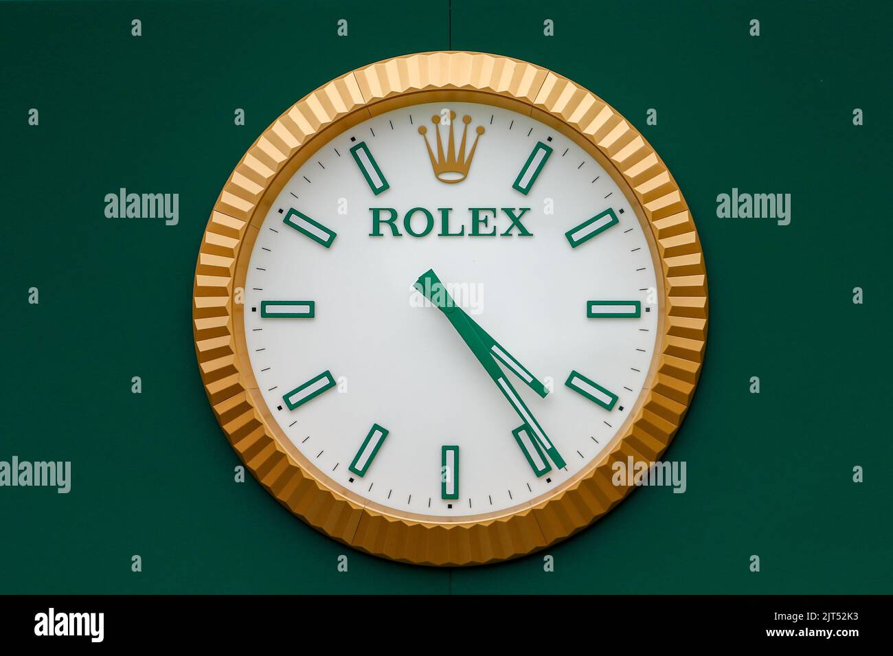 Spa Francorchamps, Vallonia, Belgique. 27th août 2022. Rolex horloge sur F1  Paddock pendant F1 Grand Prix de Belgique 2022 (Credit image: © Alessio de  Marco/ZUMA Press Wire Photo Stock - Alamy