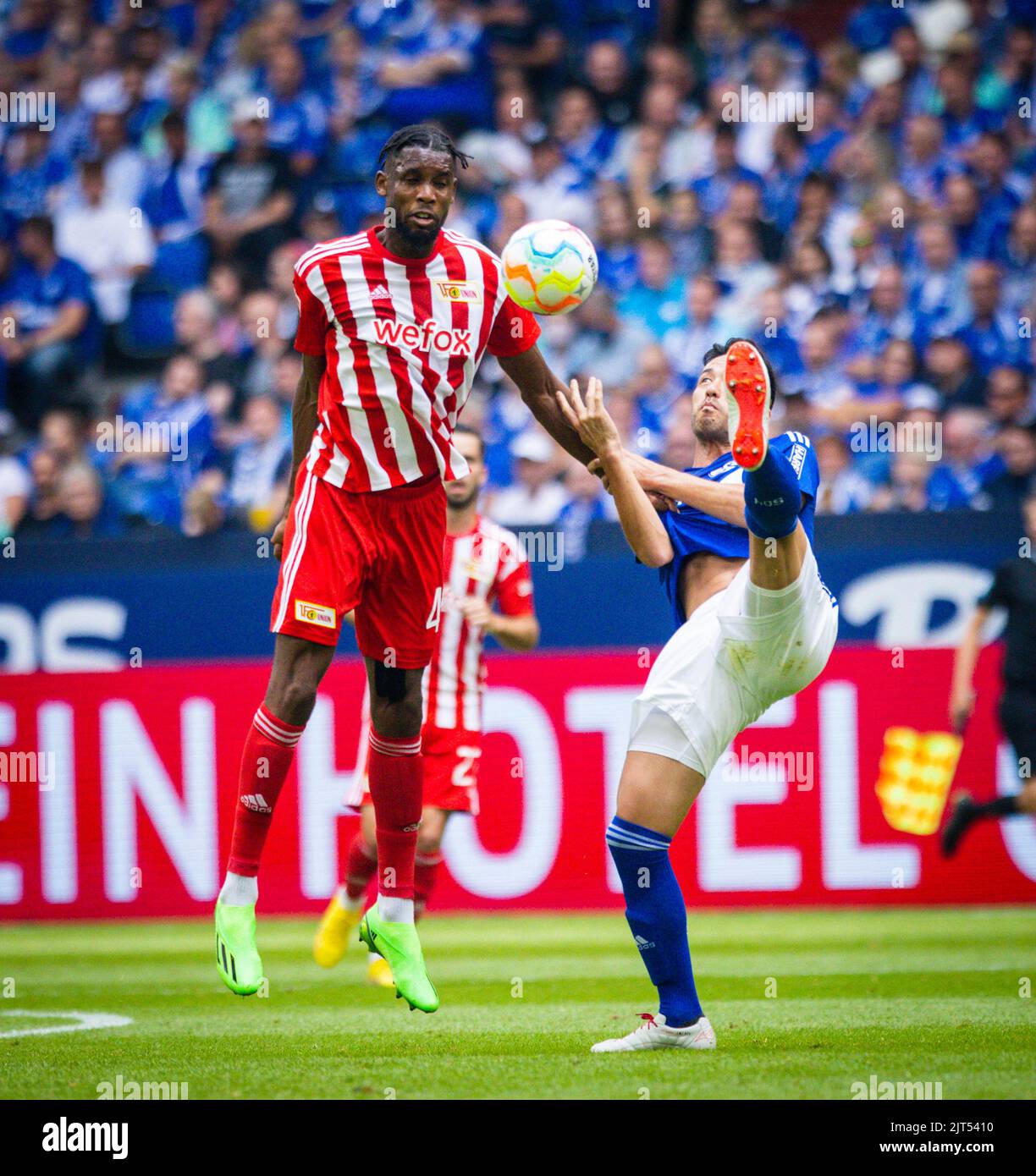 FC Schalke 04 - Union Berlin 27.08.2022, Fussball; saison 2022/23 Foto: Moritz Müller Copyright (nur für journalistische Zwecke) par : Moritz Müller Banque D'Images