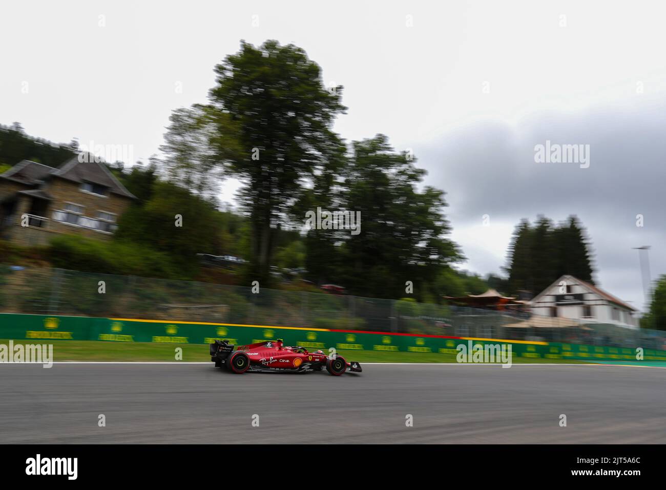 Spa Francorchamps, Vallonia, Belgique. 27th août 2022. Carlos Sainz (SPA) Ferrari F1-75 (Credit image: © Alessio de Marco/ZUMA Press Wire) Banque D'Images