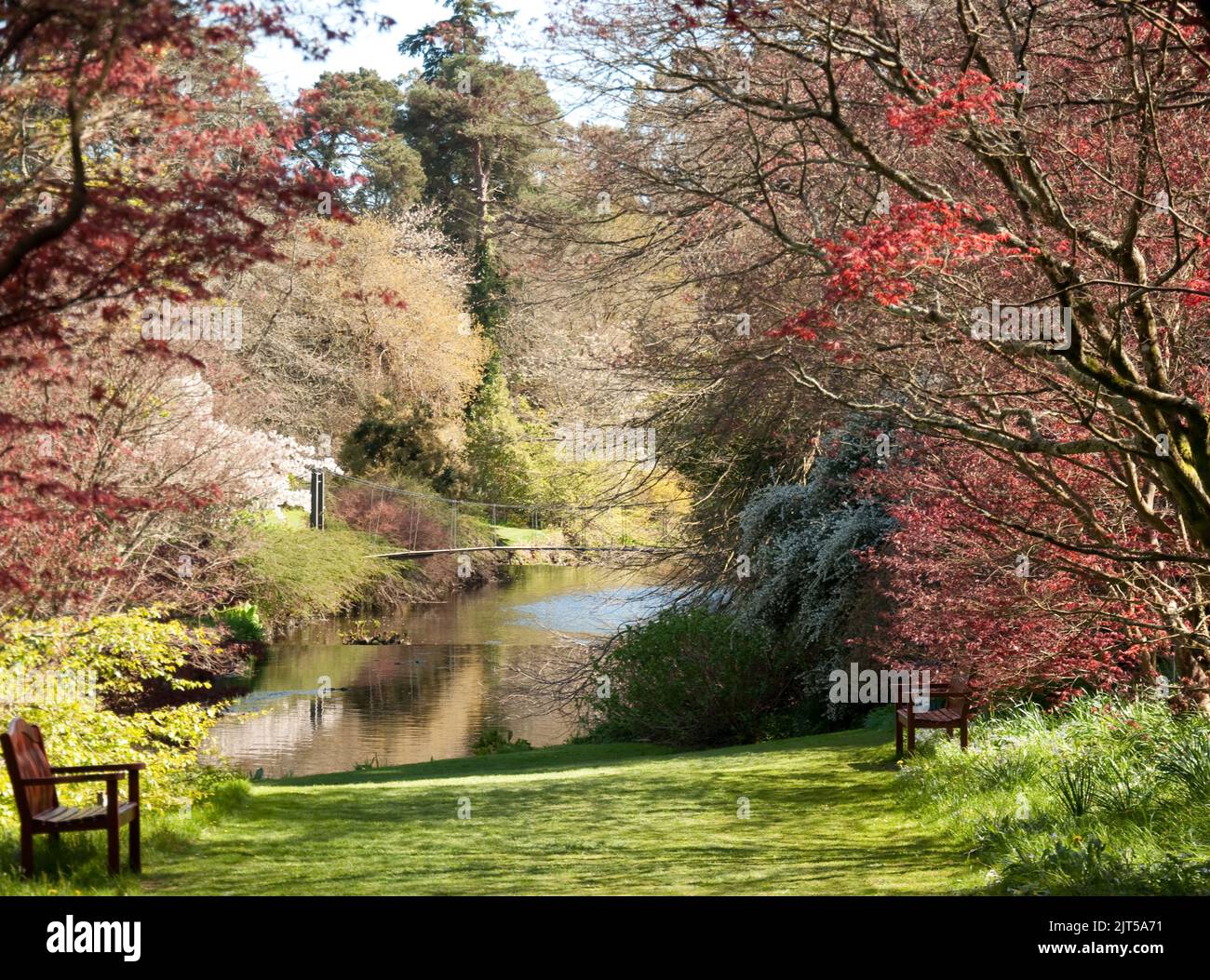 Mount usher gardens co wicklow irlande Banque de photographies et d